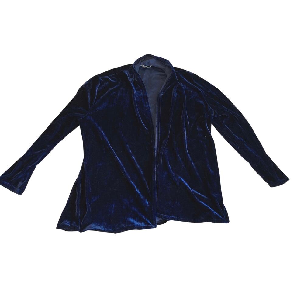 Hipster Row Blue Velvet Cadigan size XL